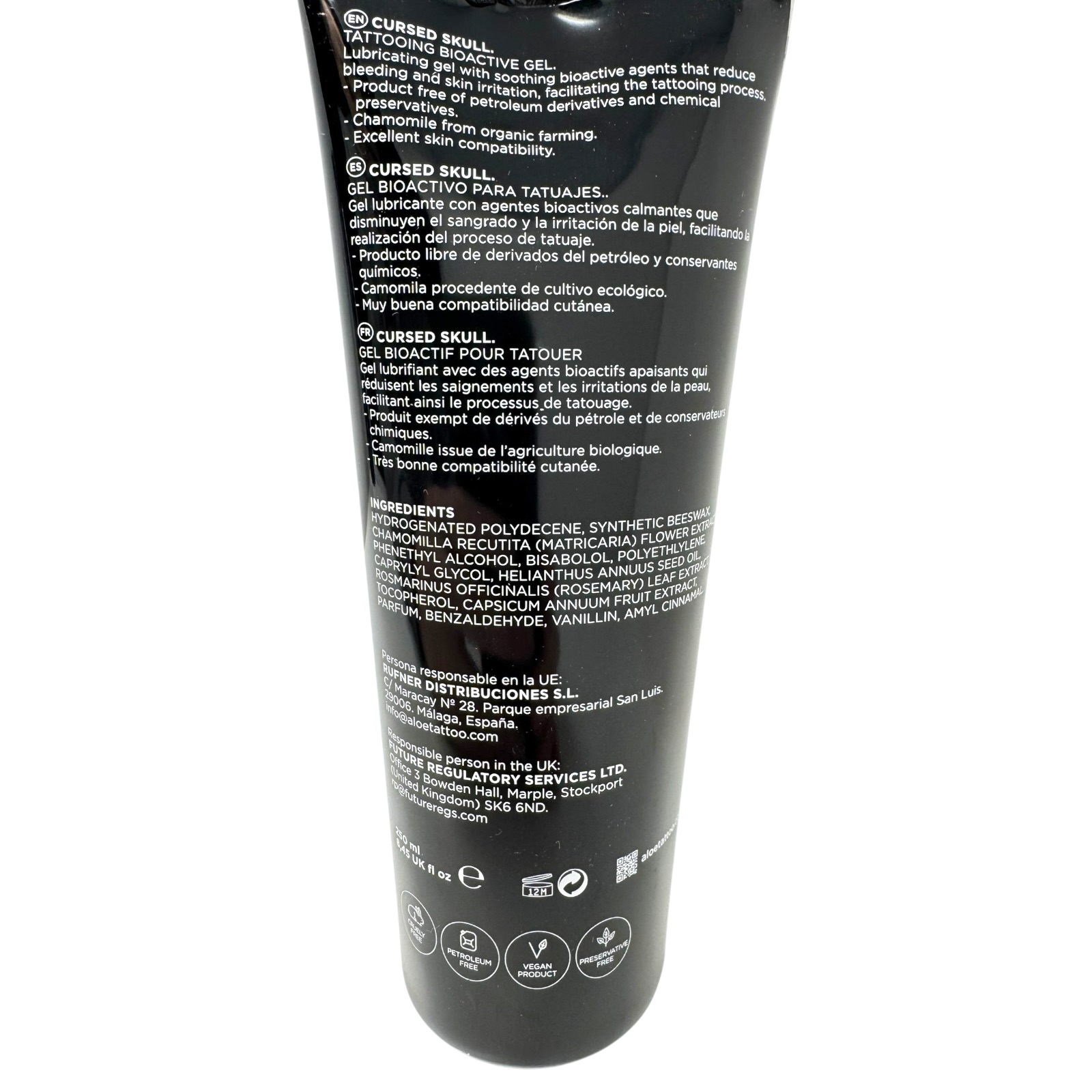 ALOE TATTOO Bioaktive  - CURSED SKULL 300ml - bester Geruch aller Zeiten! - vegan