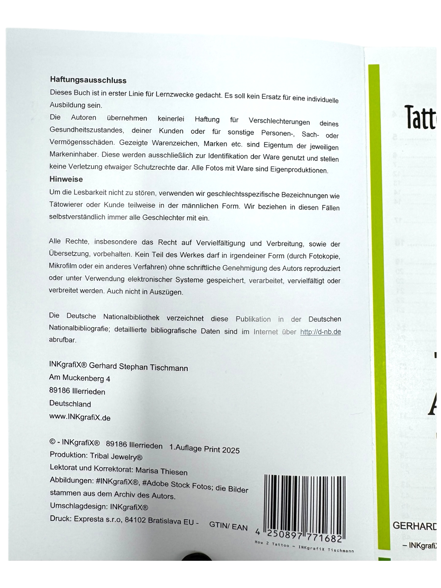 HOW 2 TATTOO - Buch - Wissen und Technik lernen - Start bis Studio 140 Seiten, von INKgrafiX® 