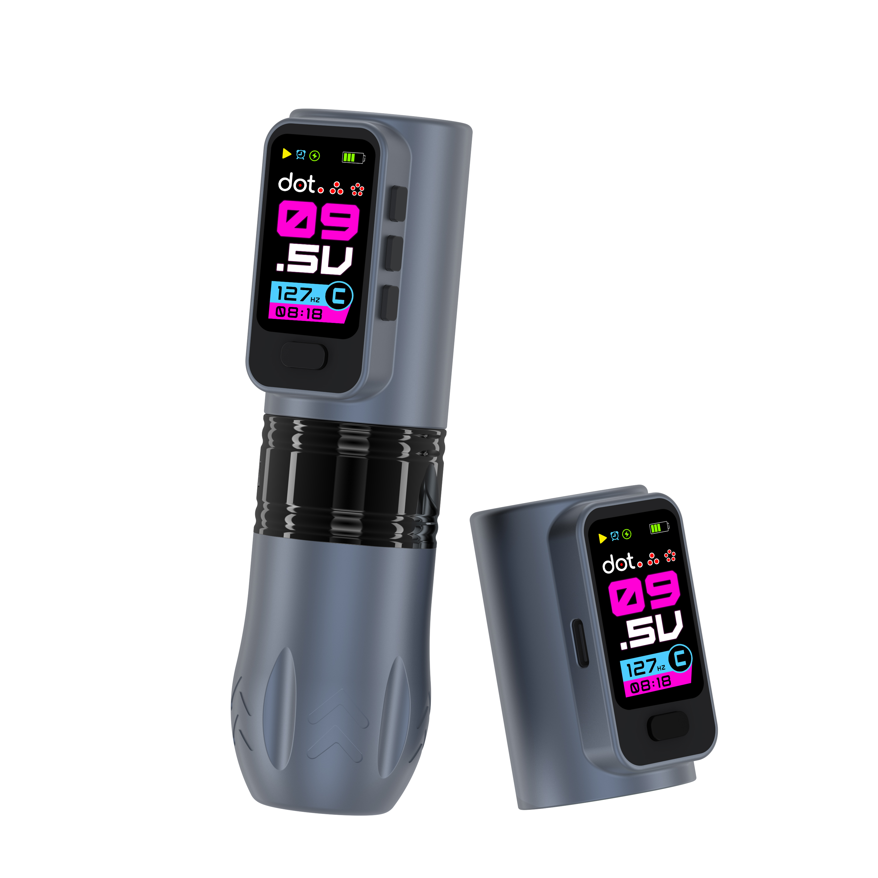 INKgrafiX® HEX Nightshade - Wireless Tattoo PROFI Pen Maschine - HD Farbdisplay Speicher - Preis/Leistung!