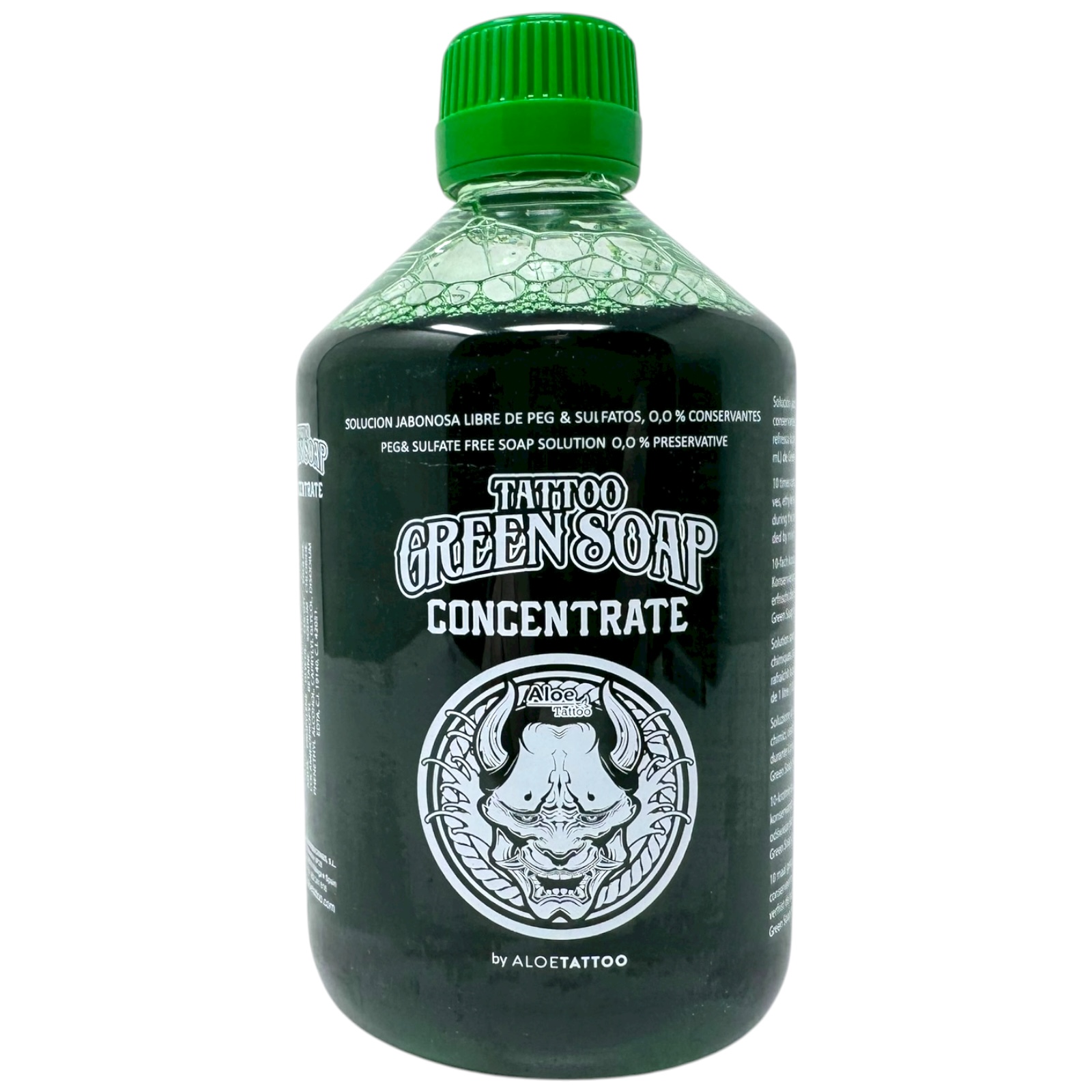 ALOE TATTOO Green Soap Konzentrat 500ml für 5Liter - vegan - Grüne Seife