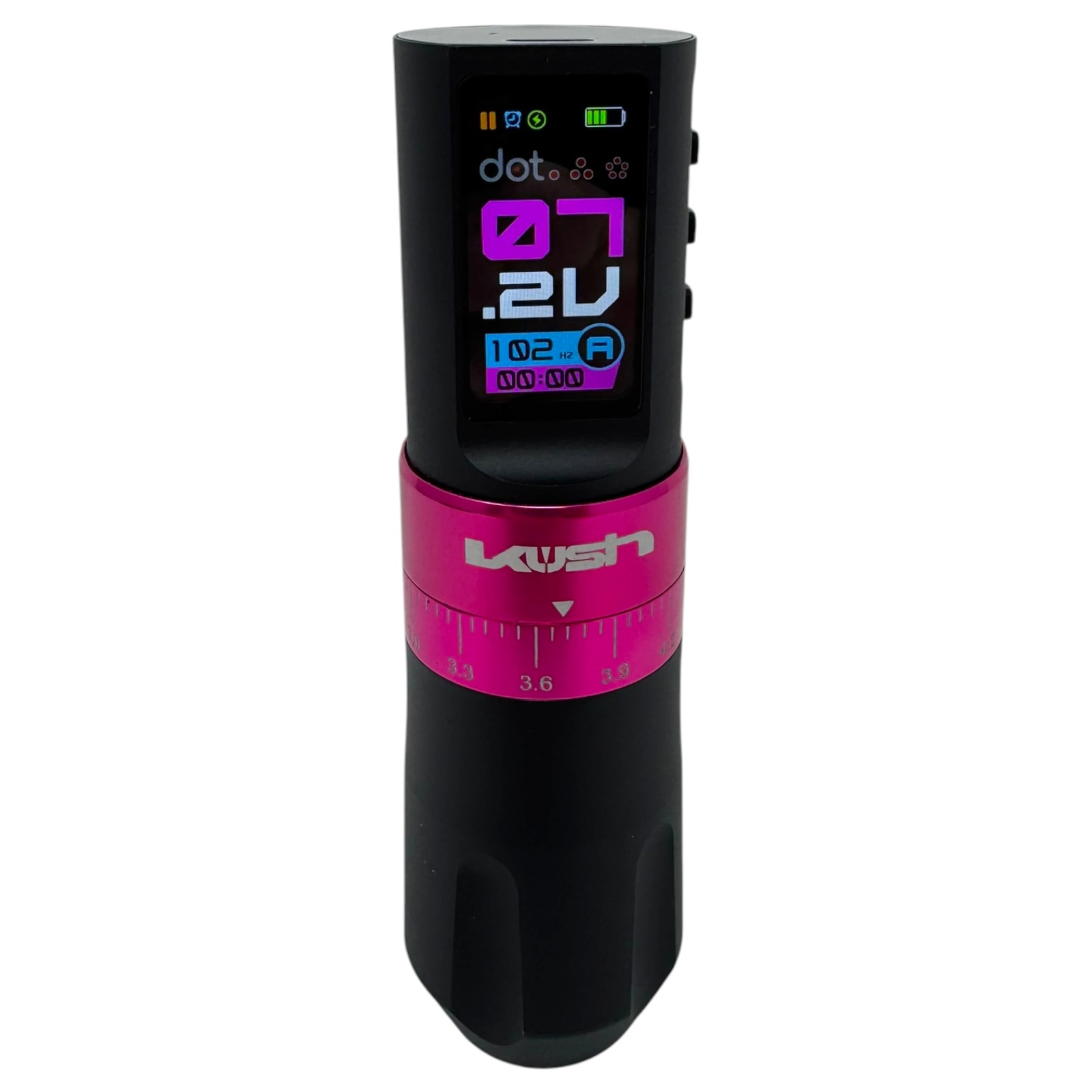 INKONE KUSH Pink - Wireless Tattoo PROFI Pen Maschine verstellbar New Generation