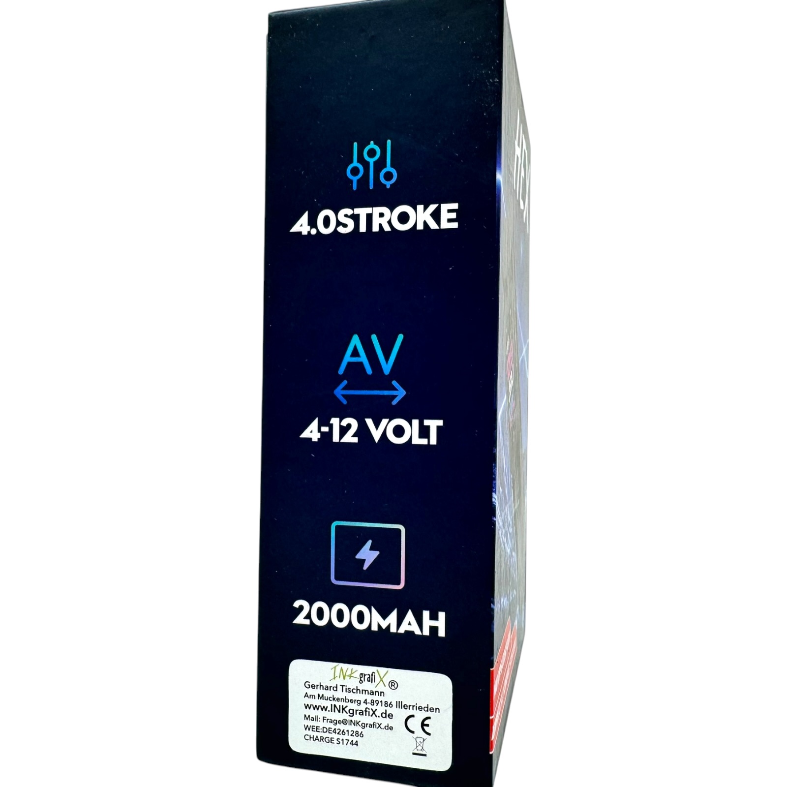 INKONE SOULX Dark Black - Wireless Tattoo PROFI Pen Maschine verstellbar New Gen