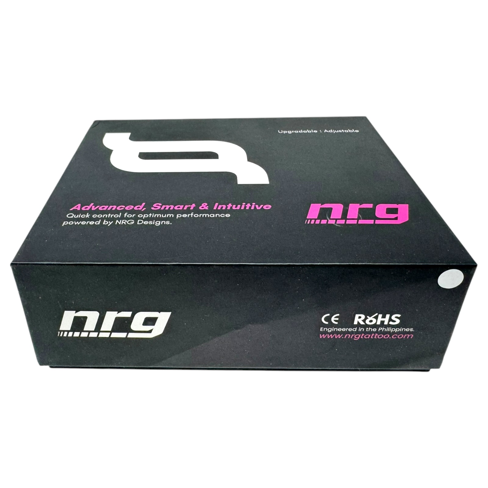 INKONE NRG White Chrome - Wireless Tattoo PROFI Pen Maschine verstellbar New Generation High End Japan - 2xAkku