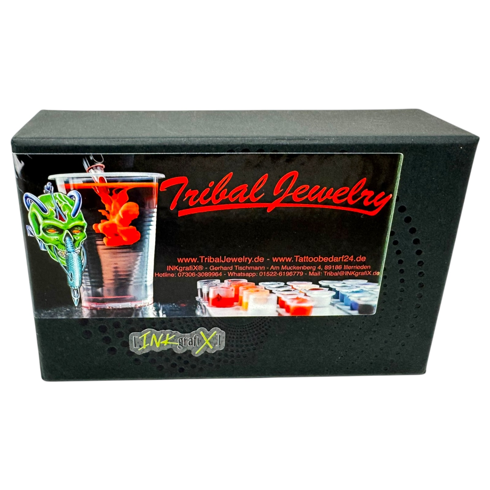 Tribal Jewelry® TJ7 Wireless Tattoo Pen 2x Akku Maschine Hub verstellbar Next Gen