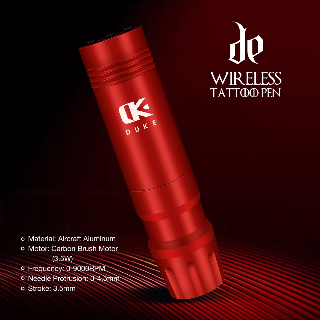 DUKE Wireless Pen K3 - kabellos- AVA  -Preis /  Leistung - Tattoomaschinen