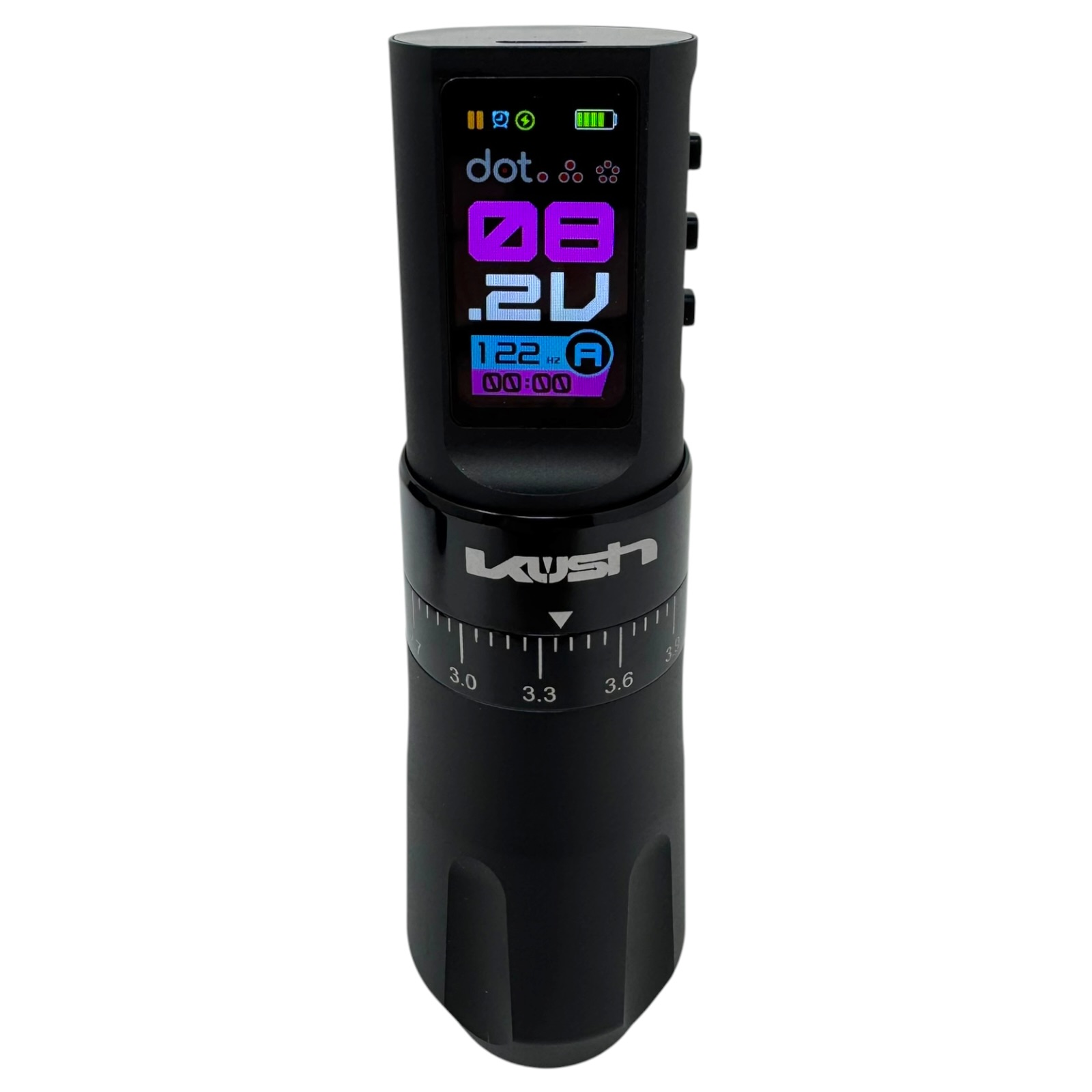 INKONE KUSH Black - Wireless Tattoo PROFI Pen Maschine verstellbar New Generation - 2xAkku