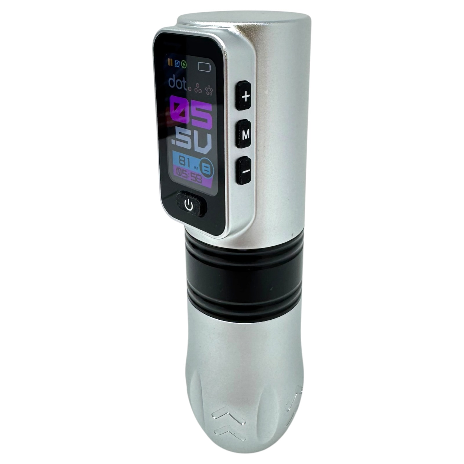 INKgrafiX® HEX Nightchrome Xtra Pack (+2.Akku) - Wireless Tattoo PROFI Pen Maschine - HD Farbdisplay Speicher - Preis/Leistung!