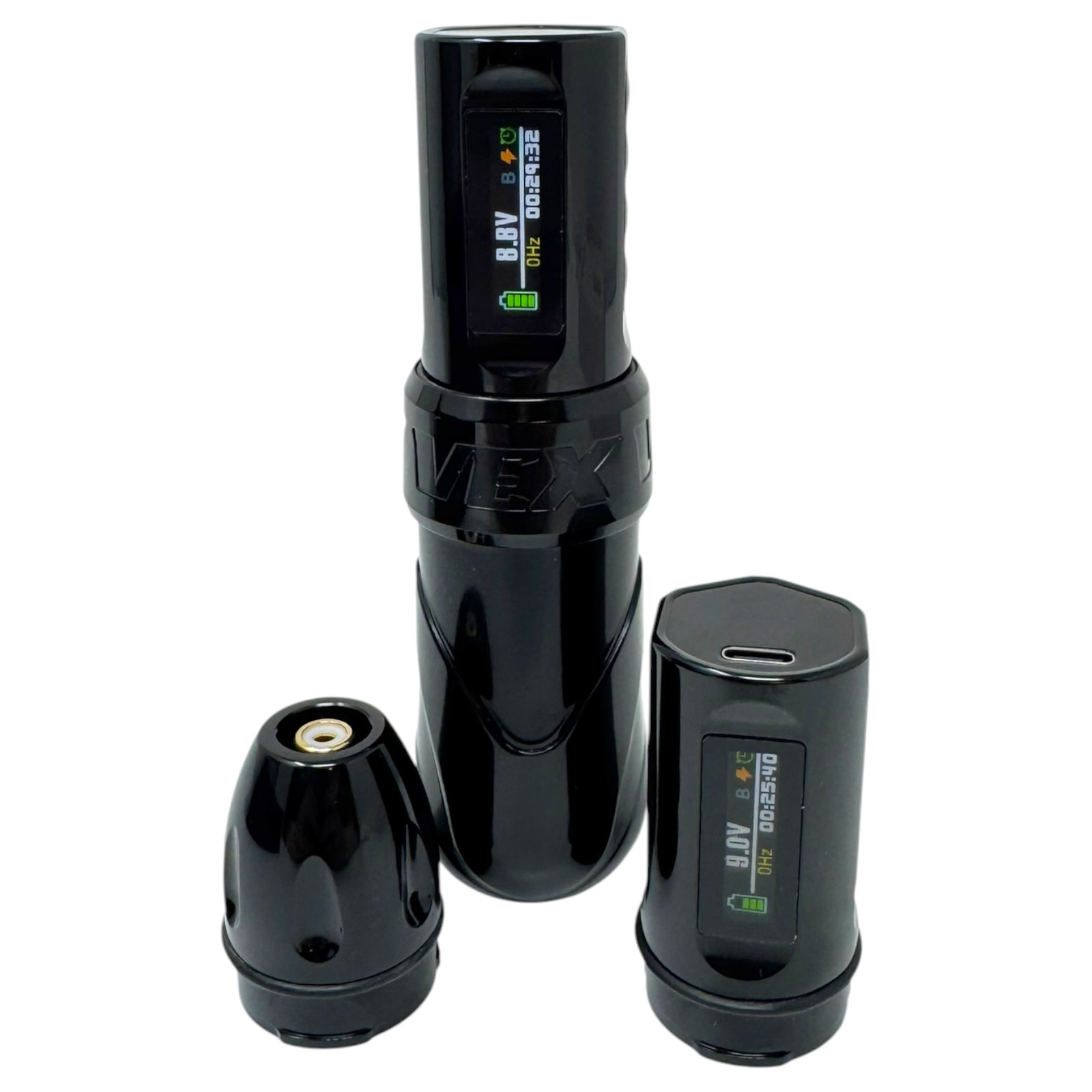INKgrafiX® VEX Nightshade - Wireless Tattoo PROFI Pen Maschine - HD Brushless 2xAKKU - Premium