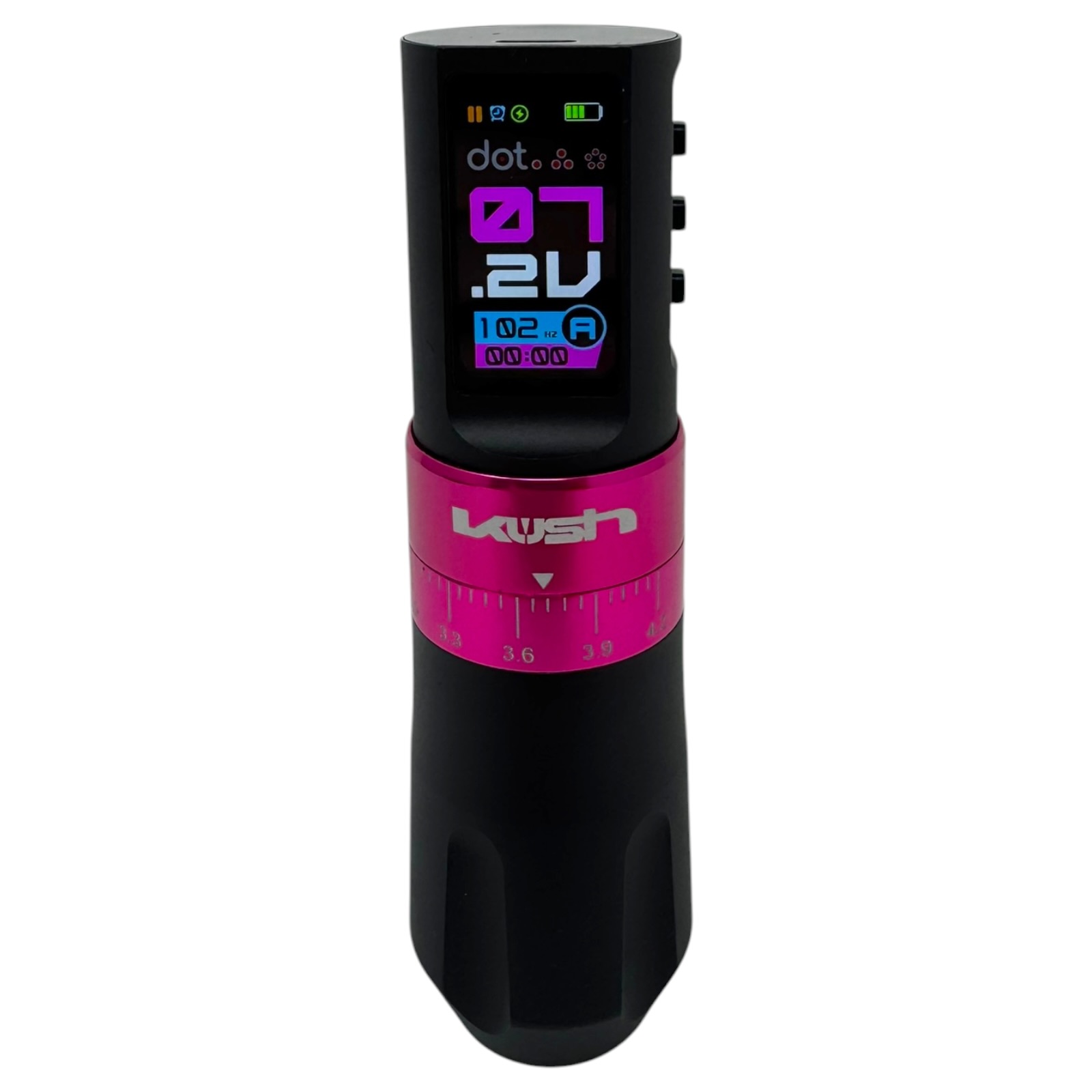 INKONE KUSH Pink - Wireless Tattoo PROFI Pen Maschine verstellbar New Generation 