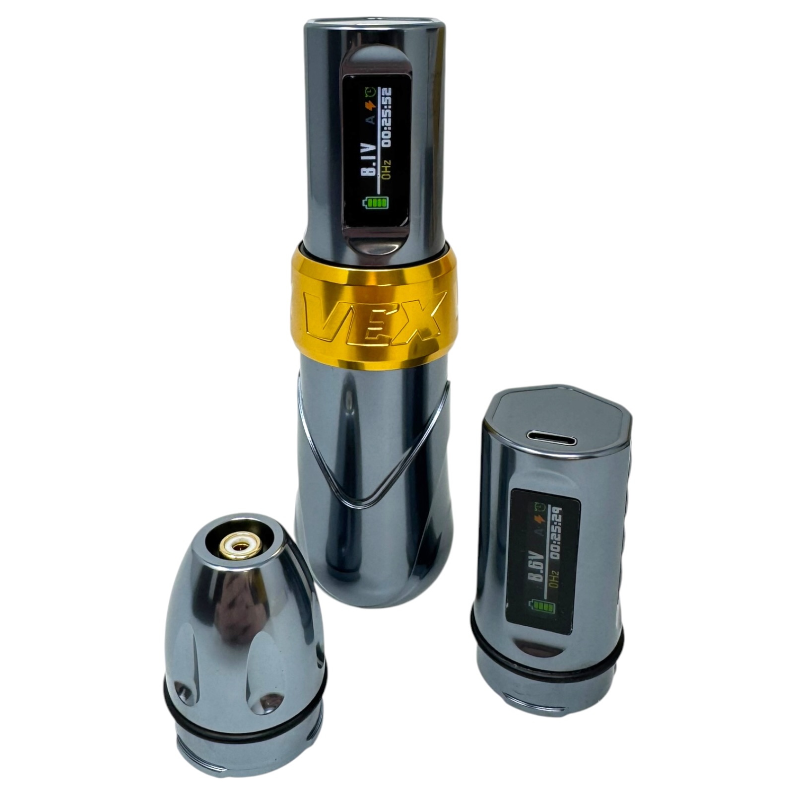 INKgrafiX® VEX Wireless Tattoo PROFI Pen Maschine - HD Brushless 2xAKKU - Premium