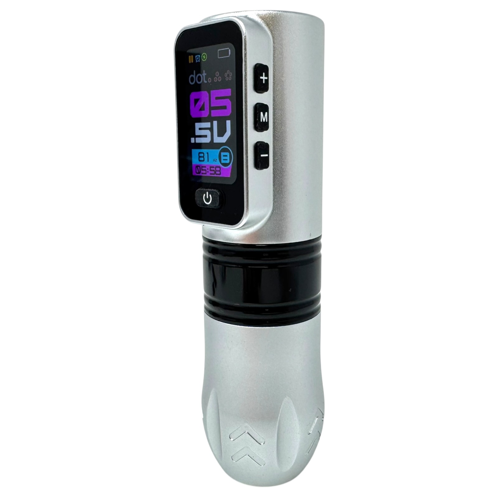 INKgrafiX® HEX Nightchrome Xtra Pack (+2.Akku) - Wireless Tattoo PROFI Pen Maschine - HD Farbdisplay Speicher - Preis/Leistung!