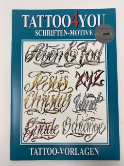 Tattoo Buch Schriften -Motive - 51 Seiten - Softcover Neu 